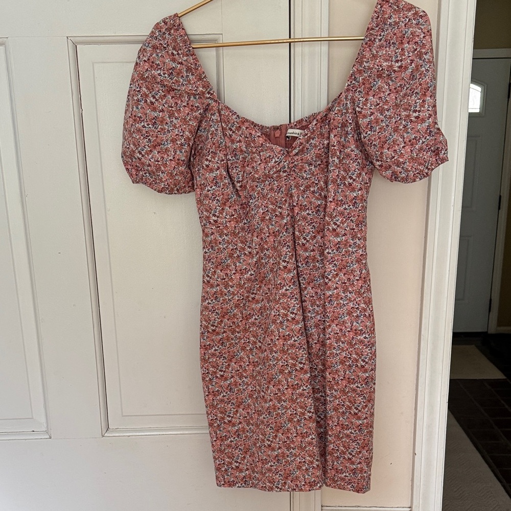 Abercrombie & Fitch Pink Floral Mini Dress